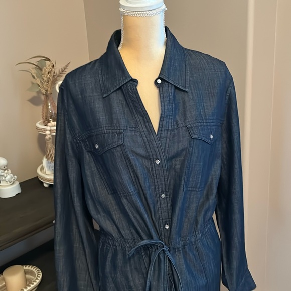 EUC denim chambray Dress(size 18) - Picture 4 of 9